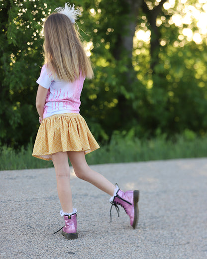 Serena's Knit Skirt and Shirt Set for Kids